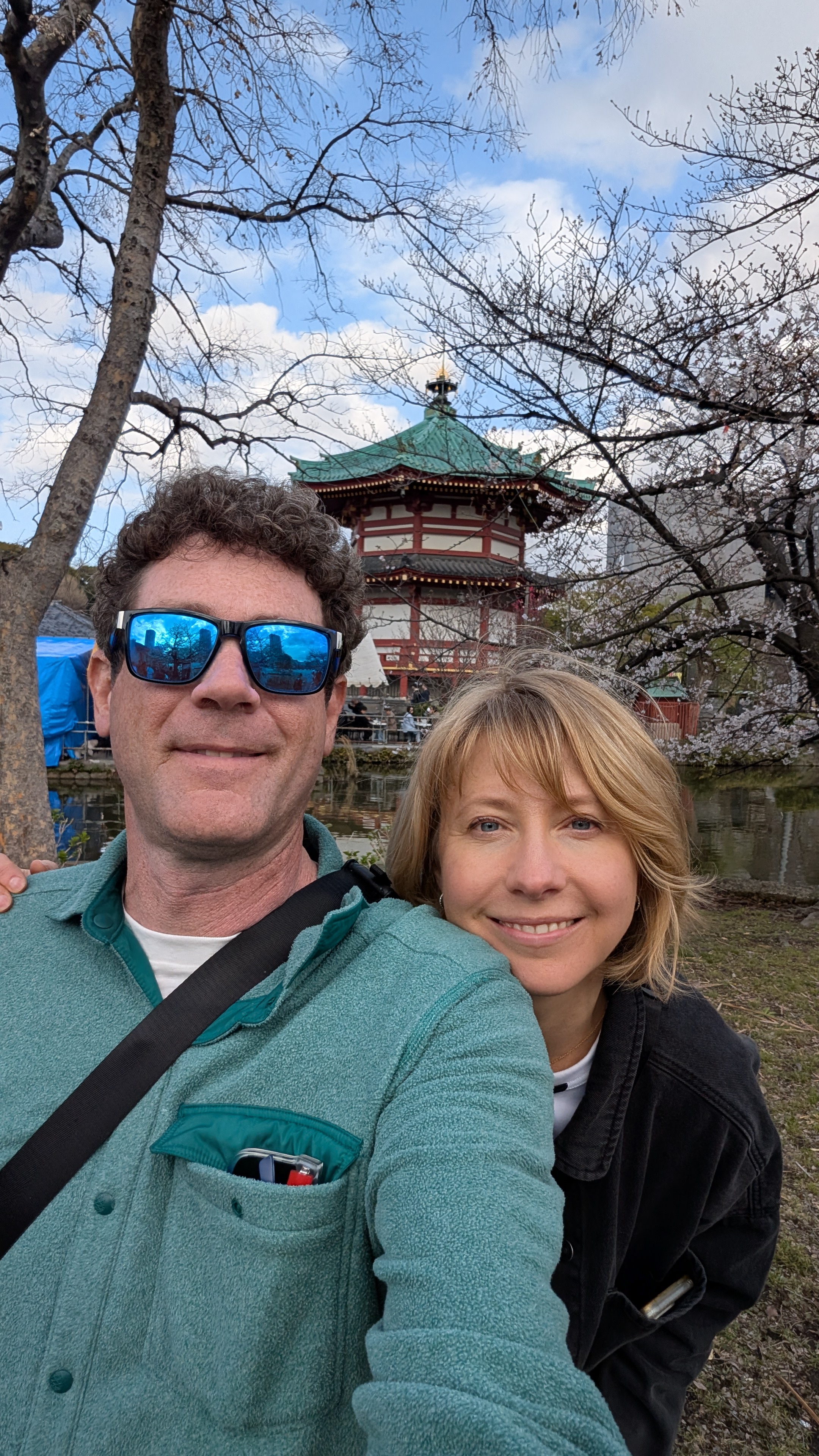 Cherry blossoms starting to pop at Ueno Park
